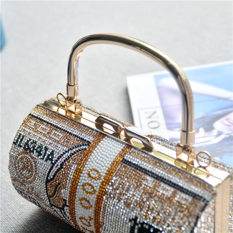 Rhinestone Money Bag