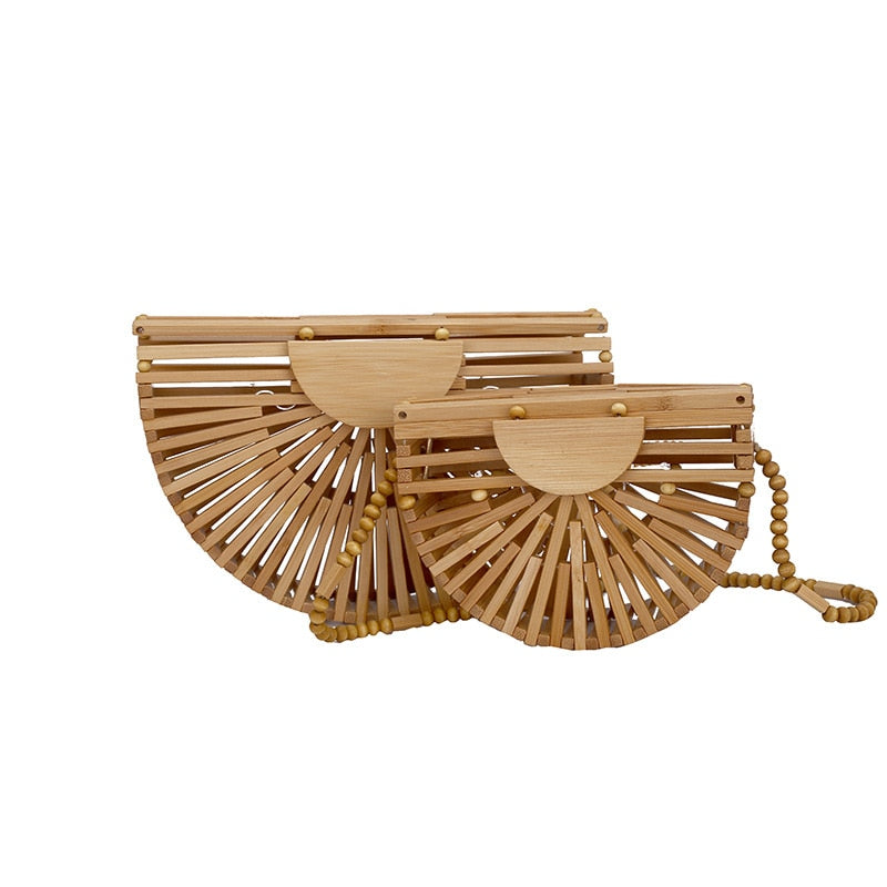 Bamboo Half Moon Crossbody Bag