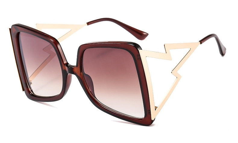 Oversized Artsy Square Sunglasses