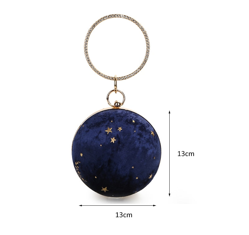 Starry Sky Round Ball Bag