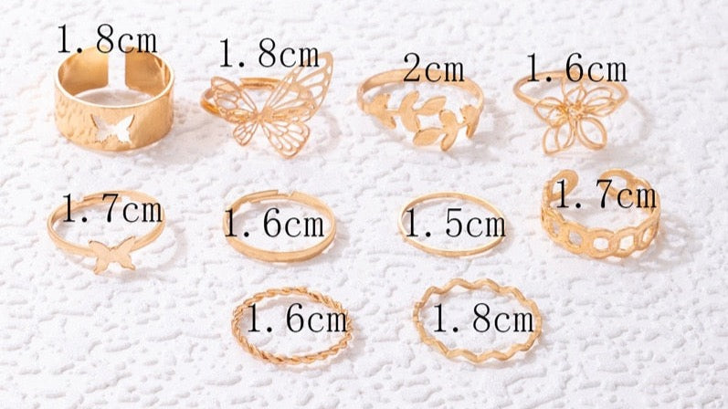 Multi Geo Rings Set