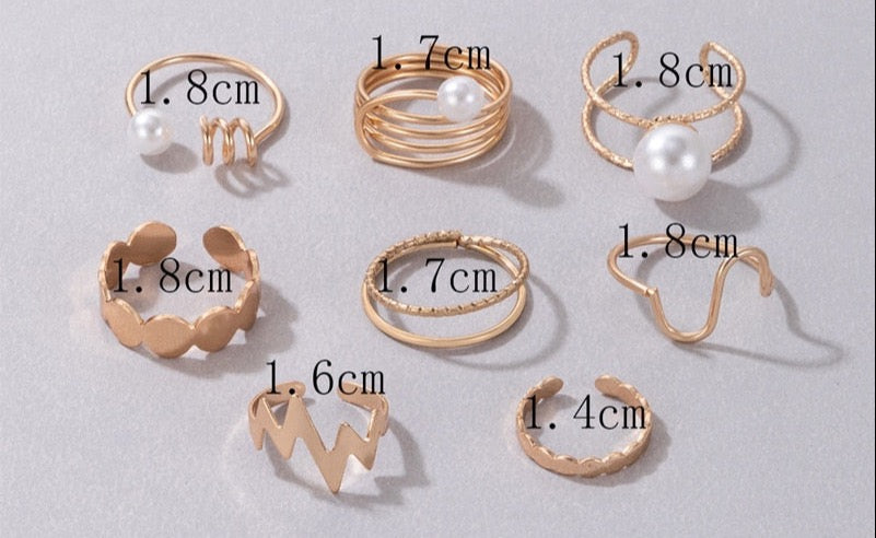 Multi Geo Rings Set