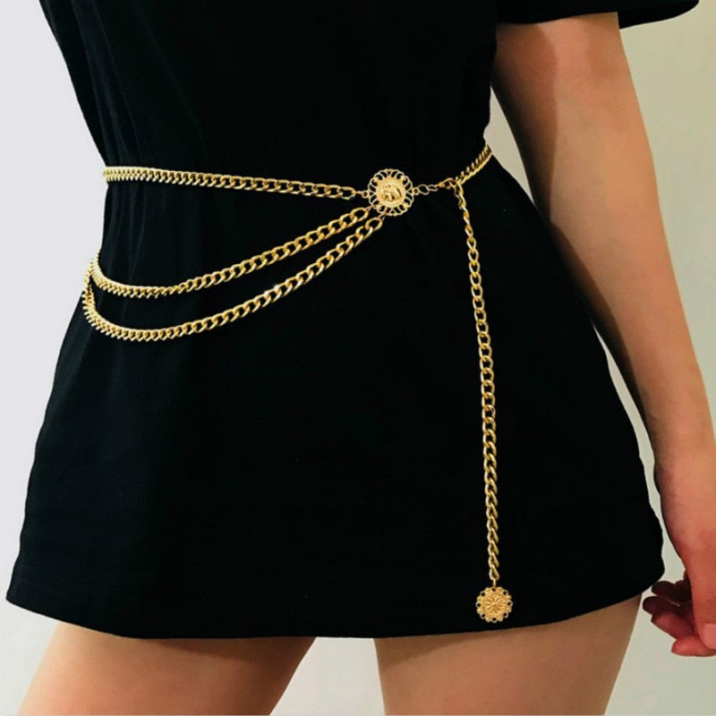 Sexy Chain Waterfall Waist Belt