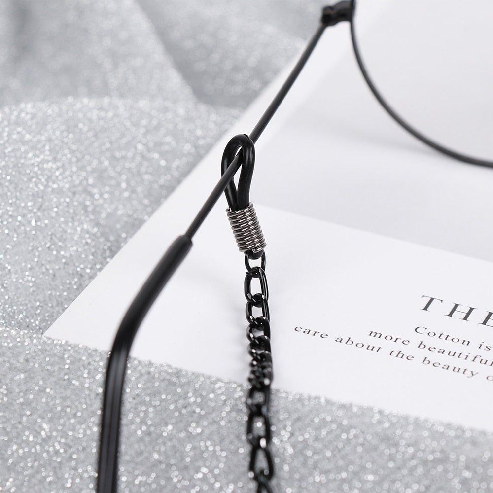 Sunglasses/Eyeglasses Black Chain
