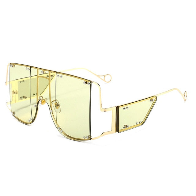 Trendy Oversized Rimless Sunglasses