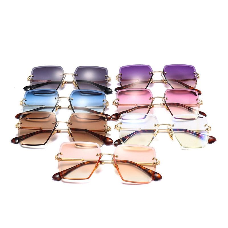 Retro Gradient Square Sunglasses