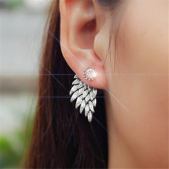 Chic Crystal Flower Drop Earrings
