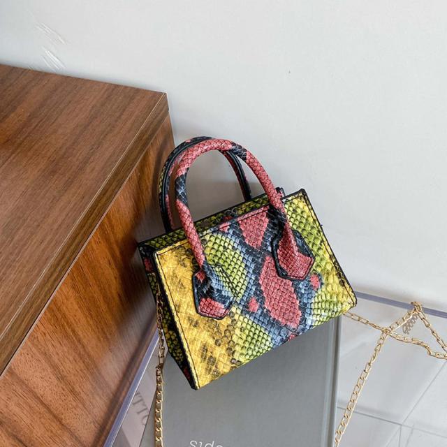 Snake Print Mini Crossbody Bag