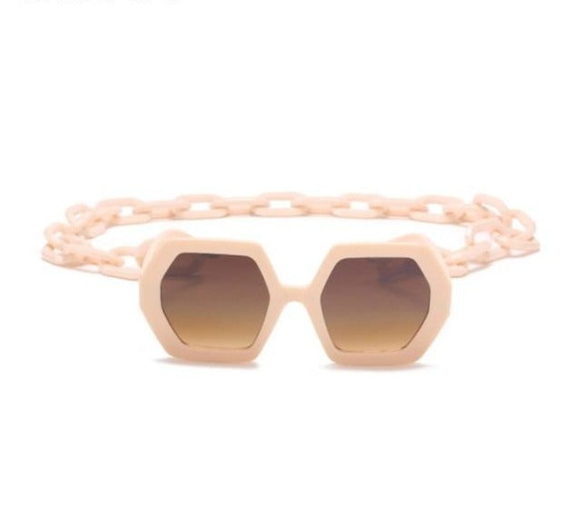 Retro Hexagon Sunglasses