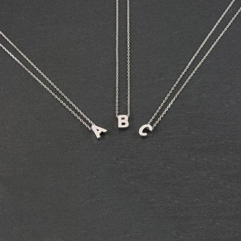 Pendant Charm Initial Necklace