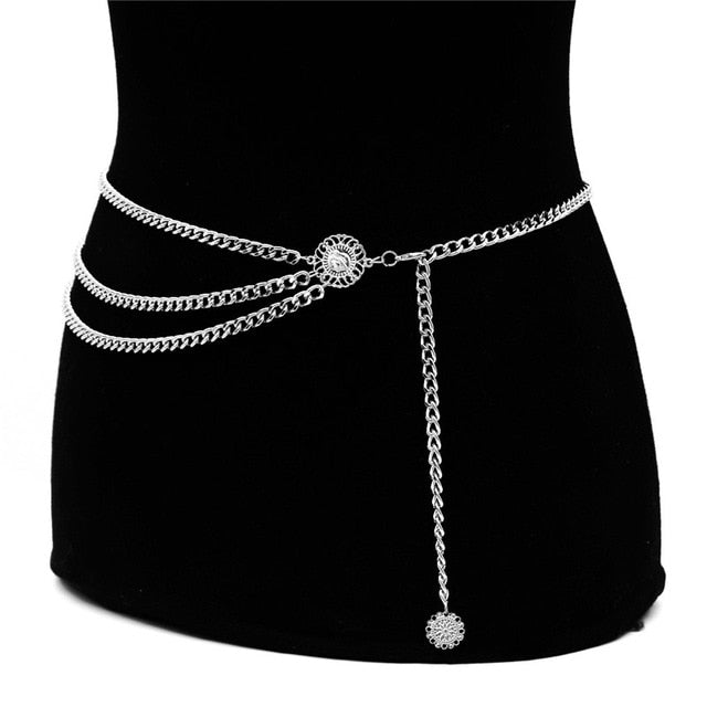 Sexy Chain Waterfall Waist Belt