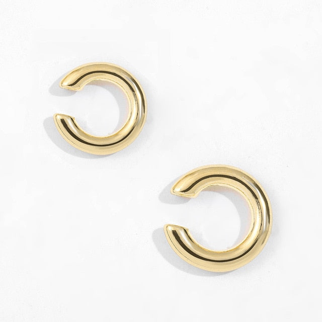 Geometric Cuff Earrings