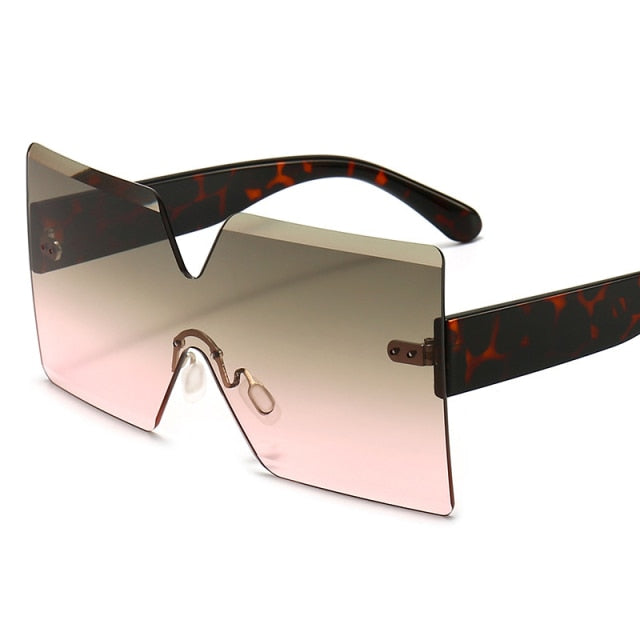 Rimless Square Sunglasses