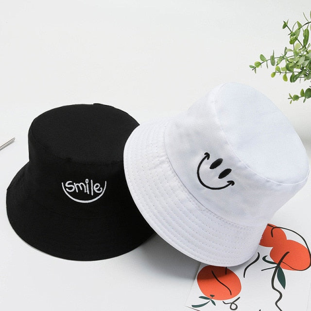Embroidery Reversible Bucket Hat