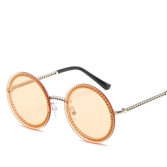 Metal Frame Round Sunglasses