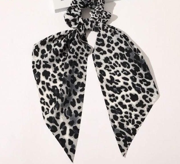 Leopard/Snake Print Scrunchie Hair Bows