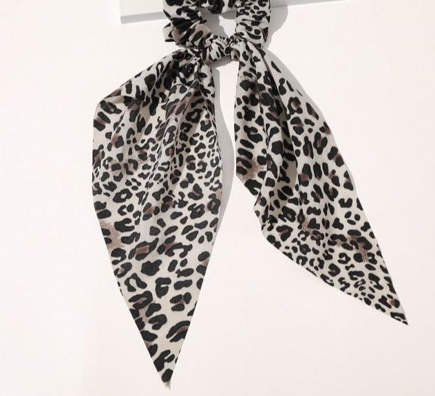 Leopard/Snake Print Scrunchie Hair Bows