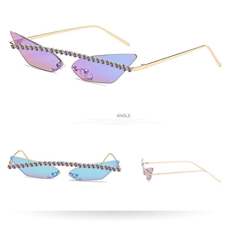Rhinestone Cat Eye Sunglasses