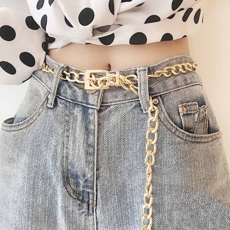 Edgy Rocker Chain Belt