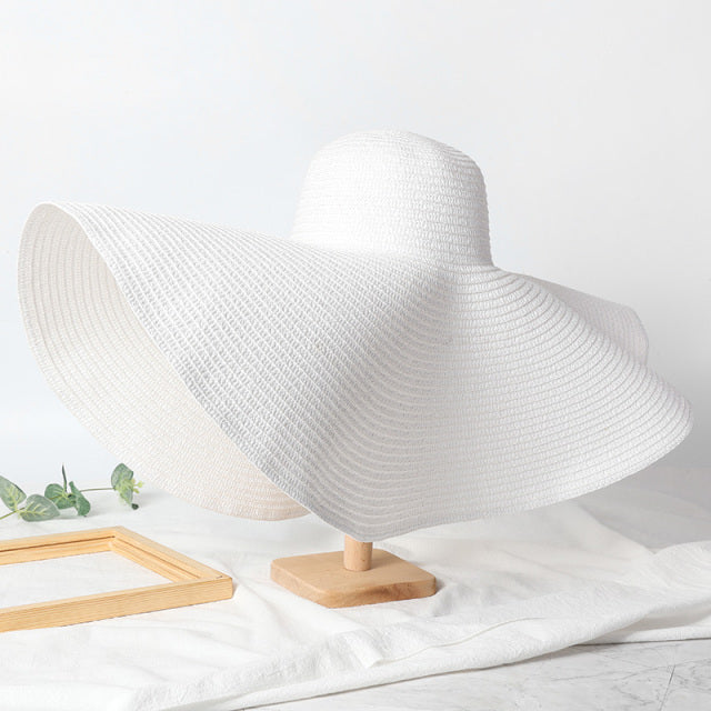 Oversized Straw Floppy Hat