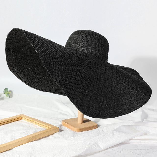 Oversized Straw Floppy Hat