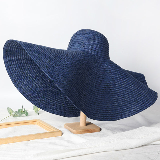 Oversized Straw Floppy Hat