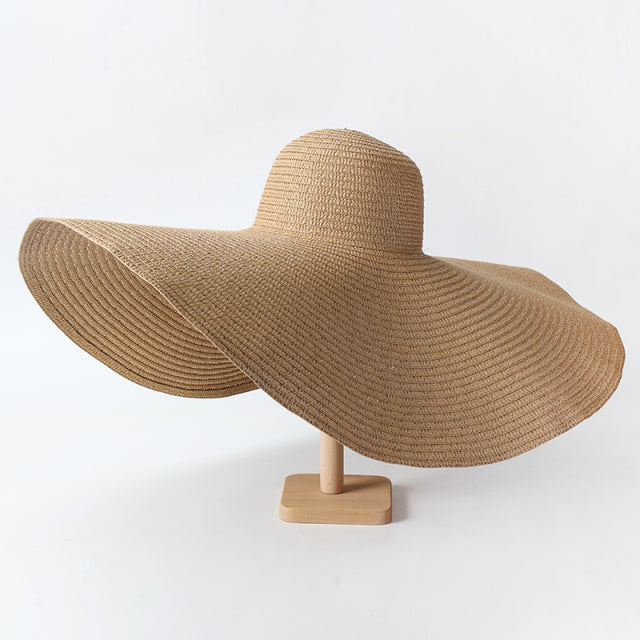 Oversized Straw Floppy Hat