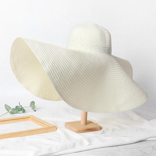 Oversized Straw Floppy Hat