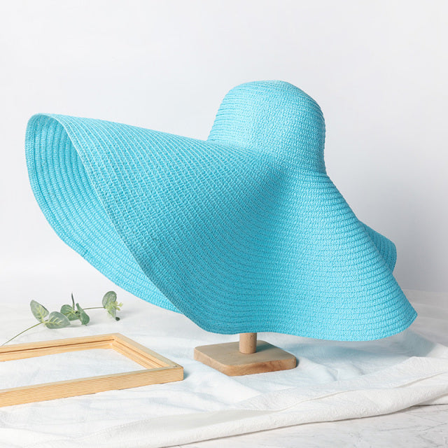 Oversized Straw Floppy Hat