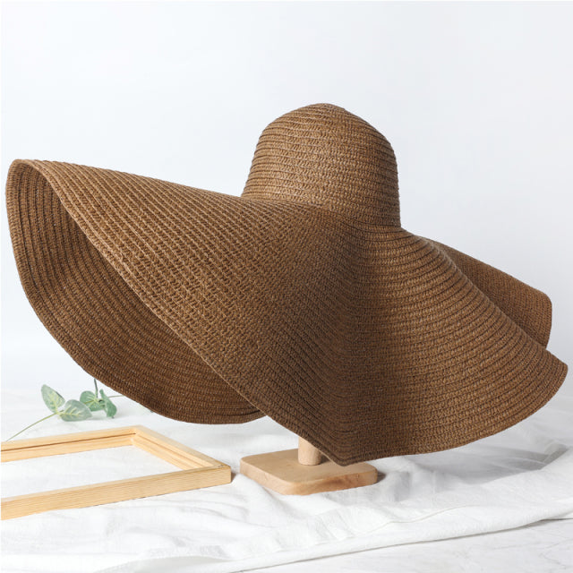 Oversized Straw Floppy Hat