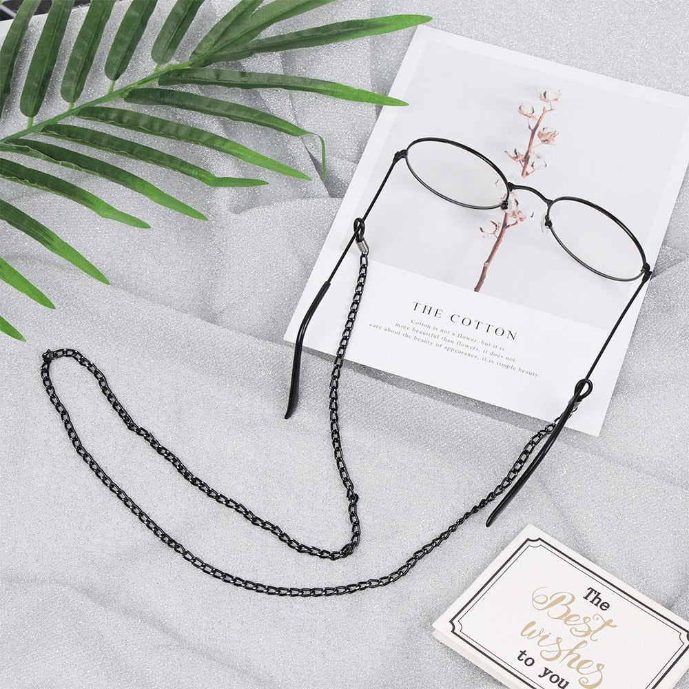 Sunglasses/Eyeglasses Black Chain